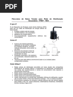 Para Rio Baixa Tensão - PRBT - Rds