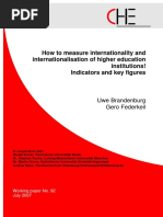 How To Measure Internationality and Internationalisation of Higher Education Institutions! Indicators and Key Figures