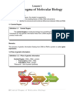 01 - Intro To Central Dogma and Structure of DNA-RNA PDF