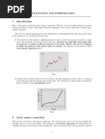 Curve Fitting and Interpolation