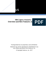 Senturus IBM Cognos Analytics Overview New Features Jumpstart Half Day