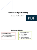 Aluminum Spot Welding: General Considerations