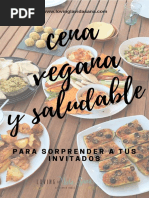 Recetario Cena Vegana y Saludable para Sorprender A Tus Invitados