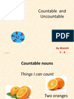 Countable and Uncountable Nouns