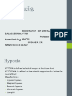 Hypoxia: Moderator: DR Meera Balasubramanyam Professor Dept of Anaesthesiology MMCRI Speaker: DR Nandhini.K.S.Karat