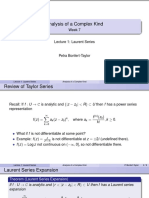 Analysis of A Complex Kind: Week 7