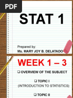 Stat 1: Prepared by