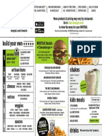 MOOYAH Menu PDF