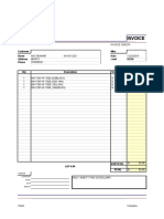 Invoice Sample - Xls SI00274