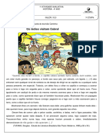 1 Avaliação História 1 Etapa 4° Ano