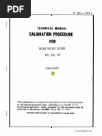 Calibration Procedure FOR: Technical Manual