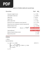 Mathcad - 04. Analysis of Doubly Reinforced Concrete Beam