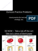 Osmosis Tonicity Practice Questions