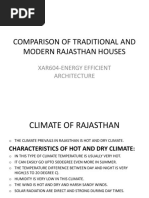 Comparison of Traditional and Modern Rajasthan Houses