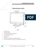 Quickspecs: HP Compaq Pro 6300 All-In-One PC