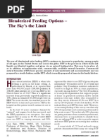 Blenderized Feeding Options - The Sky's The Limit: Nutrition Issues in Gastroenterology, Series #176