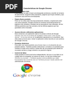 Características de Google Chrome