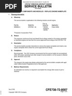 Service Bulletin: Cfe738 Turbofan Aircraft Engine