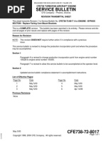 Service Bulletin: Cfe738 Turbofan Aircraft Engine