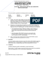 Service Bulletin: Cfe738 Turbofan Aircraft Engine