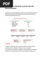 Study of The Standards Used For Aircraft Documentation