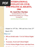 International Covenant On Civil and Political Rights, 1966: Dr. Amol Deo Chavhan