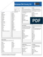 Mediterranean Diet Grocery List: Beans Grains Vegetables Fruits