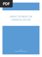 Impact of Brexit On Financial Sector: Student (COMPANY NAME) (Company Address)