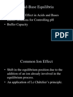 Acid-Base Equilibria