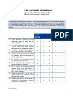 4.1.2 Indice de Reactividad Interpersonal