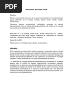 Laboratorio 5, Microscopia. Morfologia Celular PDF