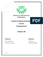 "2G Spectrum Case": "Corporate Tax Planning and Management"