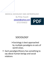 Medical Sociology and Antropology by Towett-1