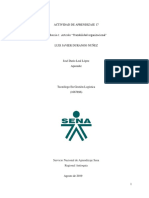 Evidencia 1 Artículo Trazabilidad Organizacional or