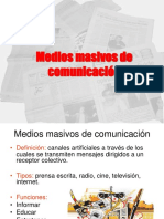 Medios Masivos de Comunicación Primero Medio