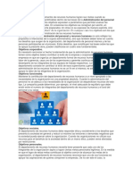 Los Gerentes y Los Departamentos de Recursos Humanos Logran Sus Metas Cuando Se Proponen Fines Claros y Cuantificables Dentro de Las Bases de La