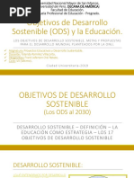 Objetivos de Desarrollo Sostenible (ODS) y La Educación