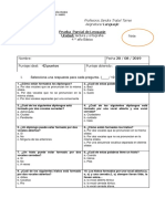 Prueba Lenguaje Hiatos Diptongos4°