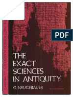 Otto Eduard Neugebauer The Exact Sciences in Antiquity