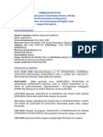 Curriculum Vitae 2018 Prof. Ingles