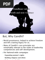 Gandhian Valu - Truth and Non-Vio: Es Lence