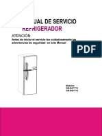 Manual de Servicio de Un Refrigerador Marca LG Modelo No. Gm-R503yq