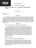 Third Division: Robert P. Wa-Acon, Petitioner, vs. People of The Philippines