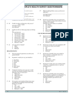 1999 Older People'S Health Survey Questionnaire: Use of Health Services