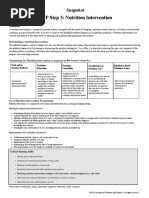 2018 Nutrition Intervention Snapshot