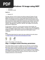 Deploy A Windows 10 Image Using MDT