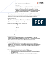 TCS Most Frequently Asked Technical Interview Questions