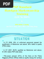 PNP Standard Handgun Marksmanship Training