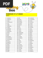 SPELLING BEE 5 and 6TH