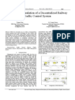 Design and Simulation of A Decentralized Railway Traffic Control System